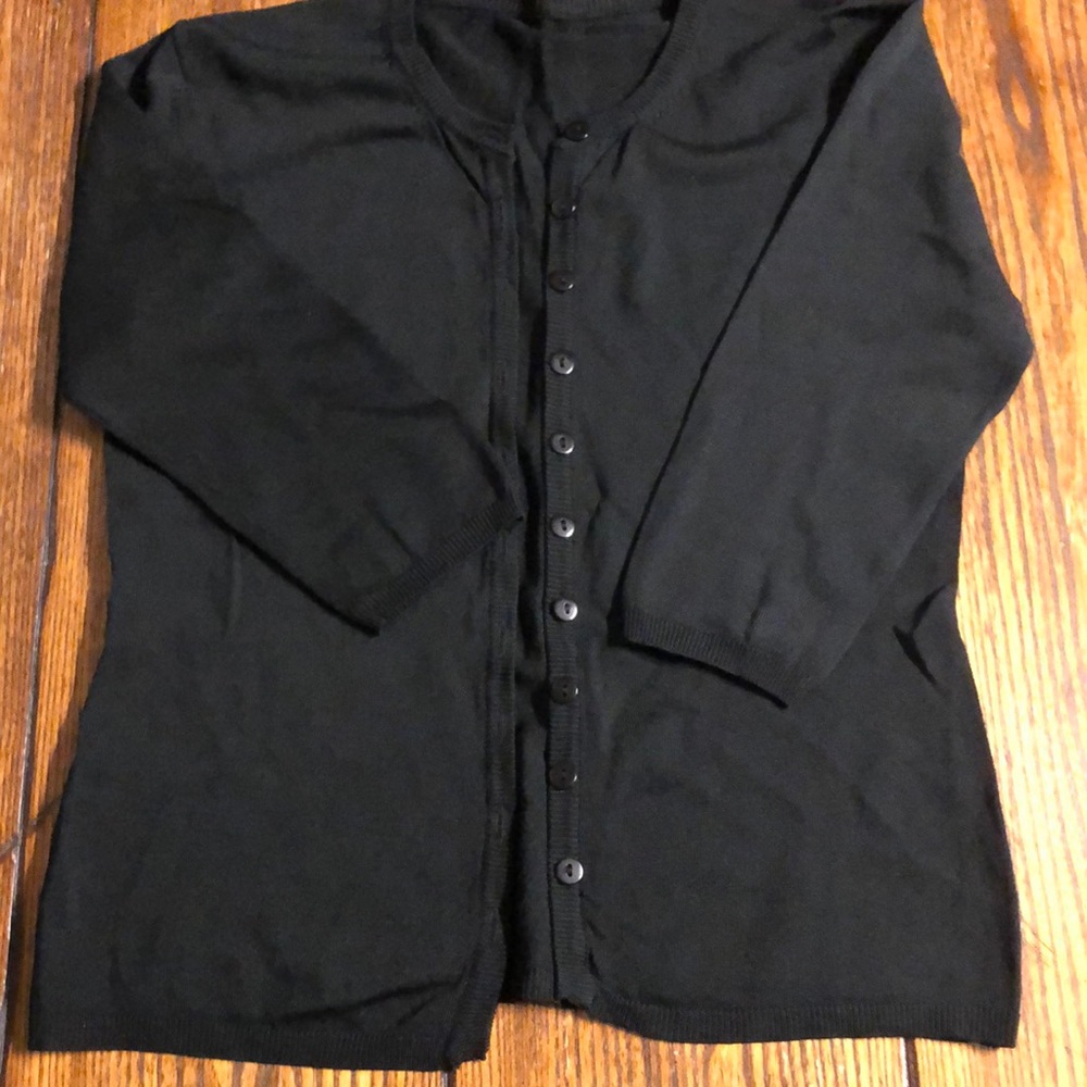 Black cardigan